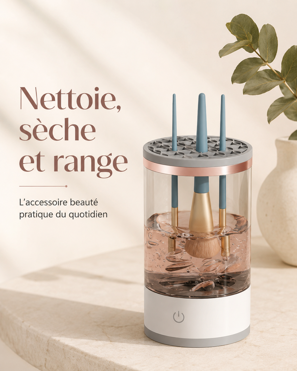 Nettoyeur électrique pour pinceaux de maquillage